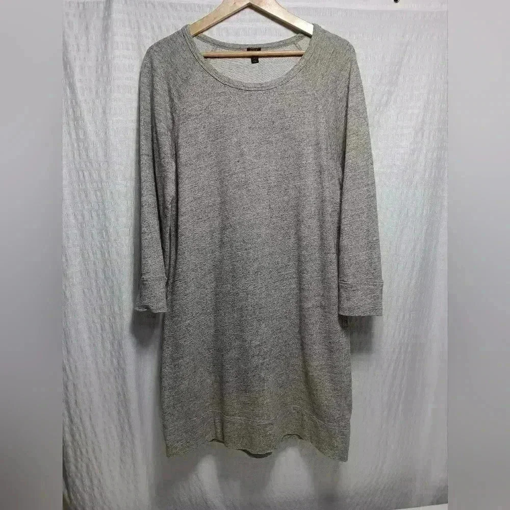 J. CREW Jersey Knit Crew neck long sleeve Dress. Ladies size L